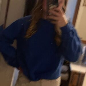 Electric Blue Crewneck Sweatshirt